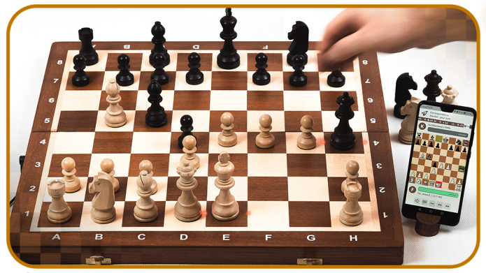 iChessOne: Wooden Foldable Electronic Chessboard