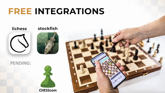 iChessOne: Wooden Foldable Electronic Chessboard