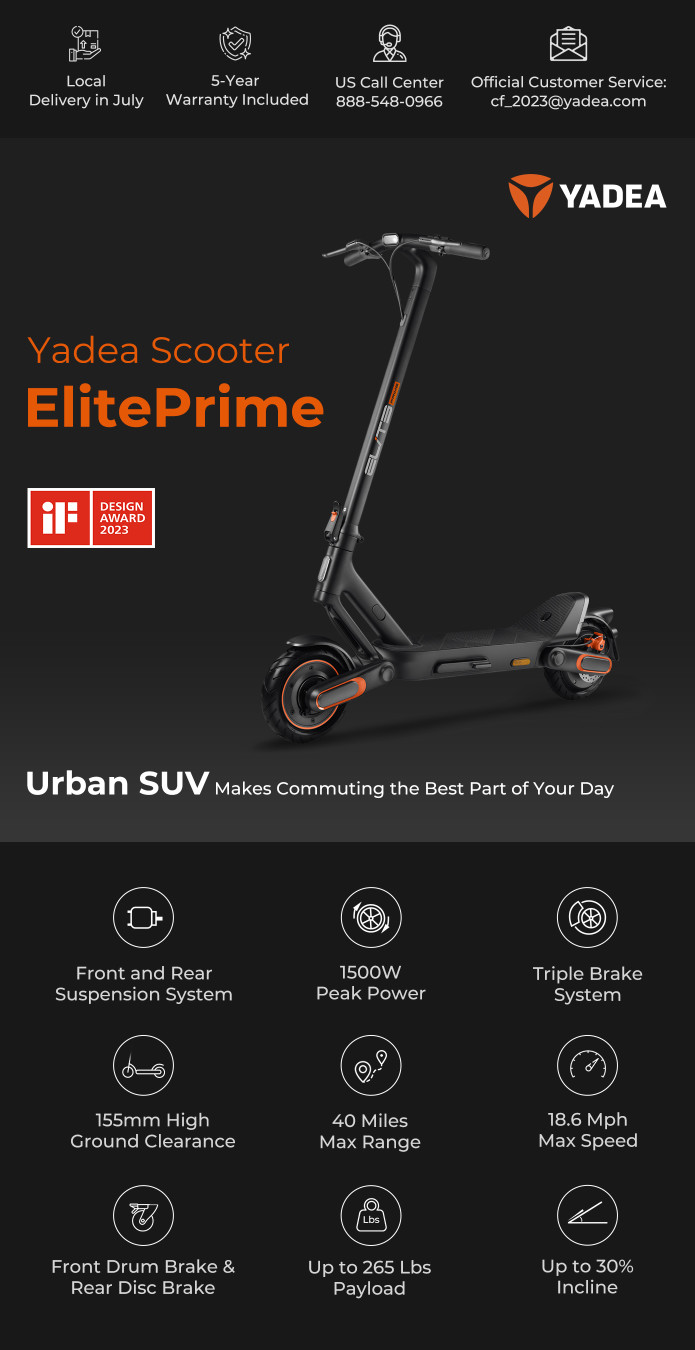 Yadea Scooter Elite Prime, Price in Lebanon –