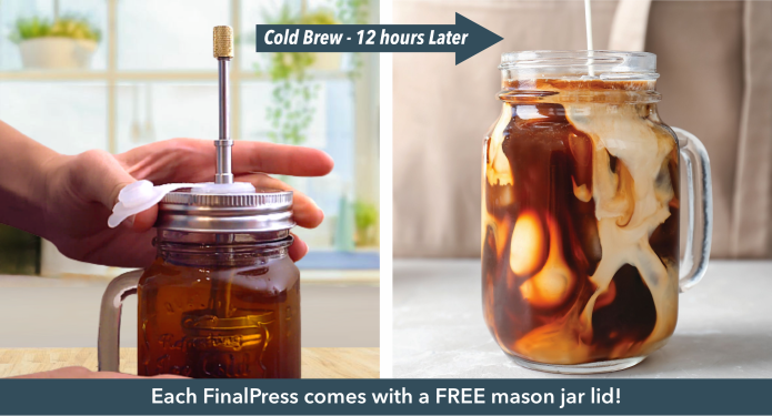 FinalPress v2 - Compact and Portable Coffee/Tea Brewer - Tuvie Design