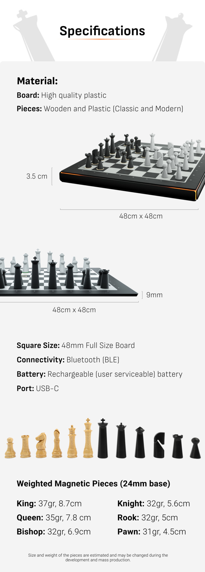 Chess Board - Full Classic Setup Simple | Sticker