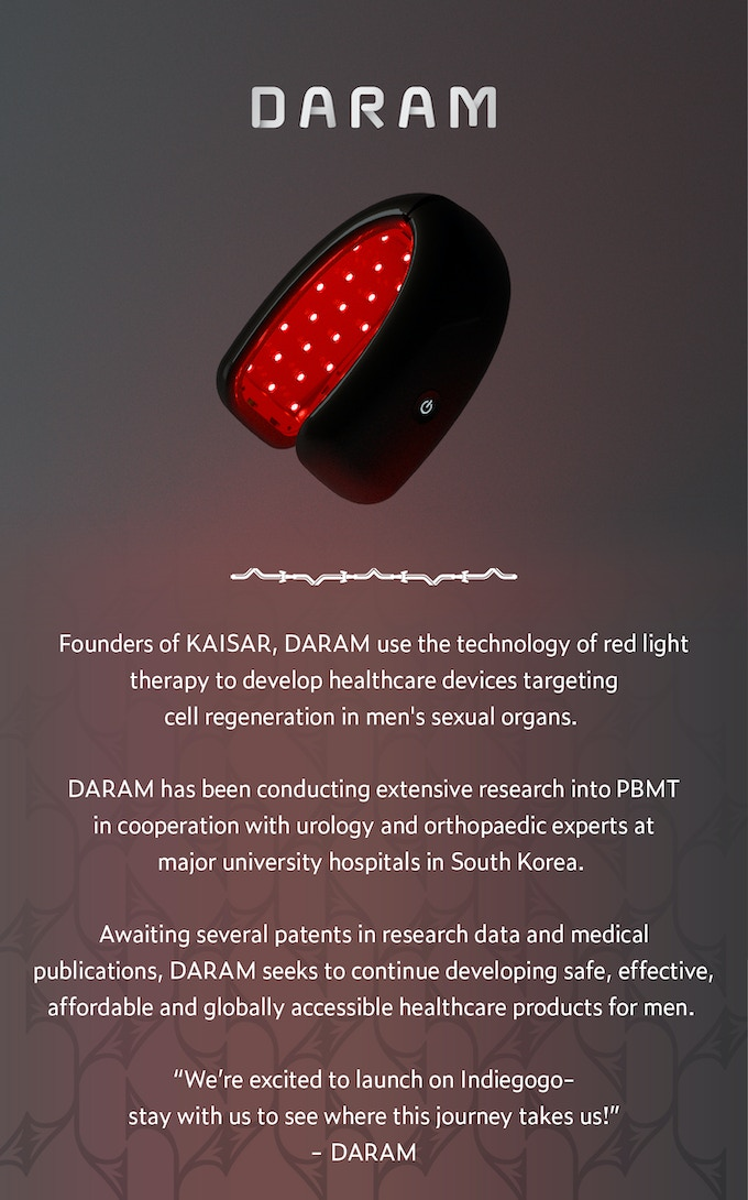 KAISAR Dual LED Light Therapy For Men s Health Indiegogo