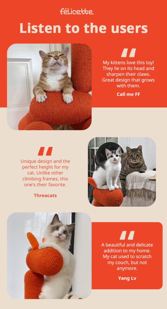 Felicette Unique Designed Giraffe Cat Tree Indiegogo