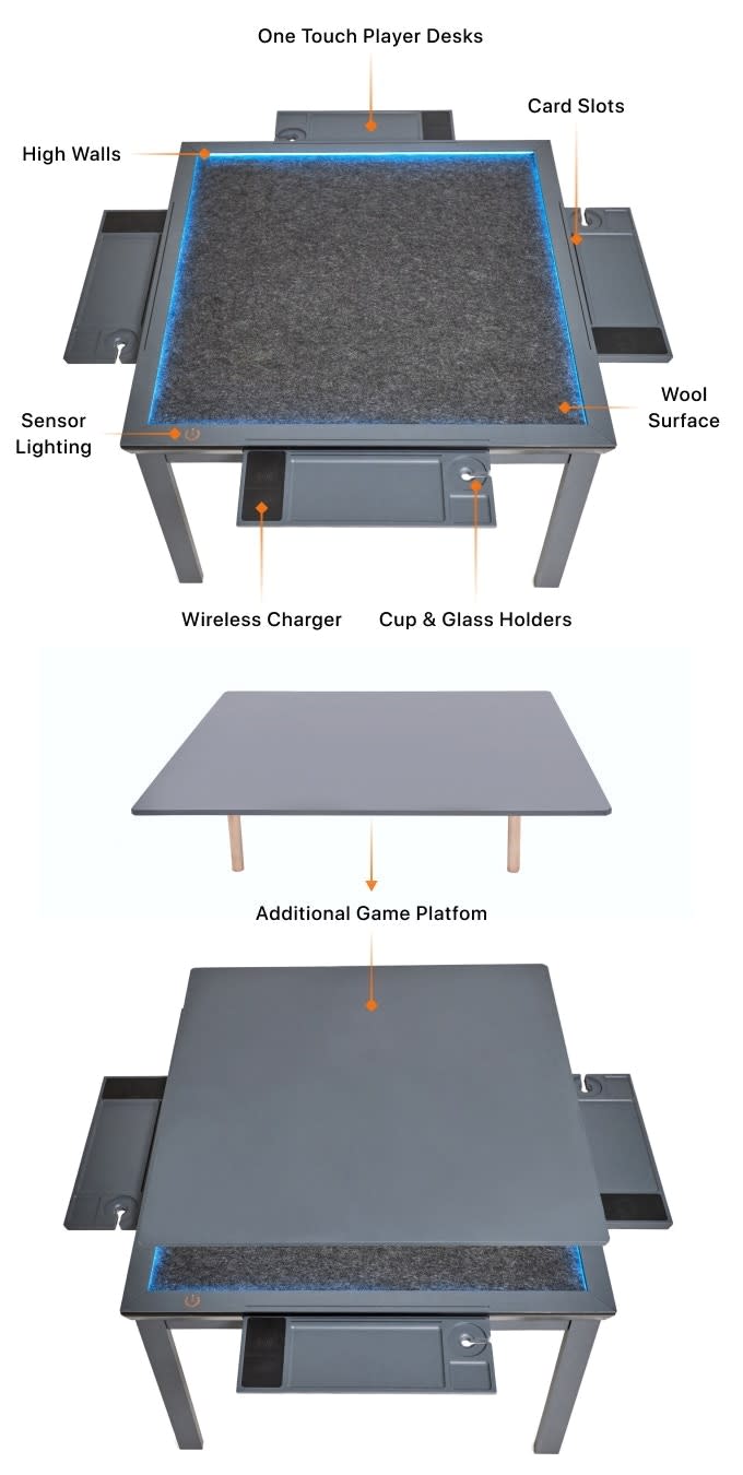 LeTable One Touch Extendable Board Game Table Indiegogo