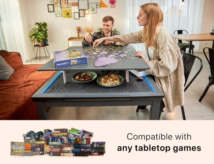 LeTable One Touch Extendable Board Game Table Indiegogo
