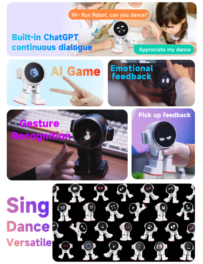 Rux Robot ChatGTP Desktop AI Robot scenarios