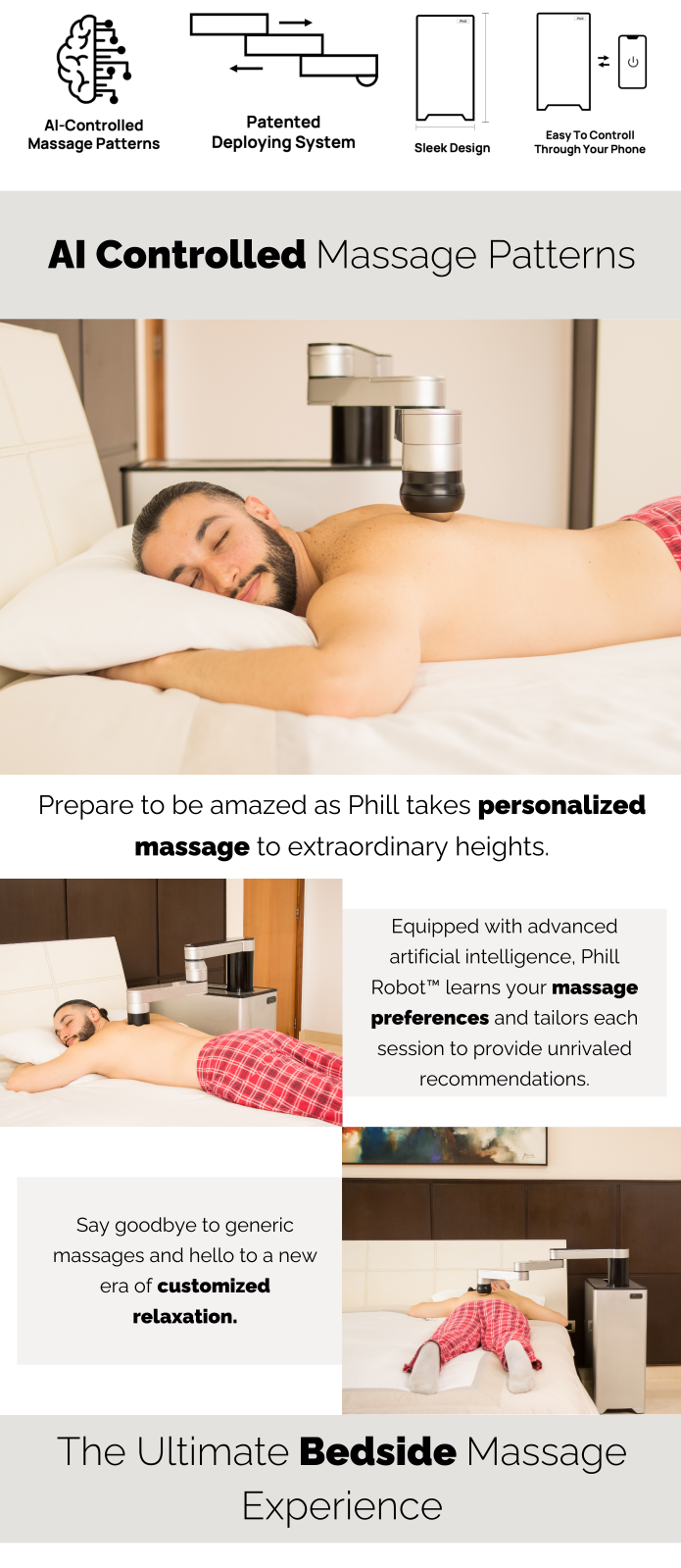 Robots can now give full-body personalised massages at home