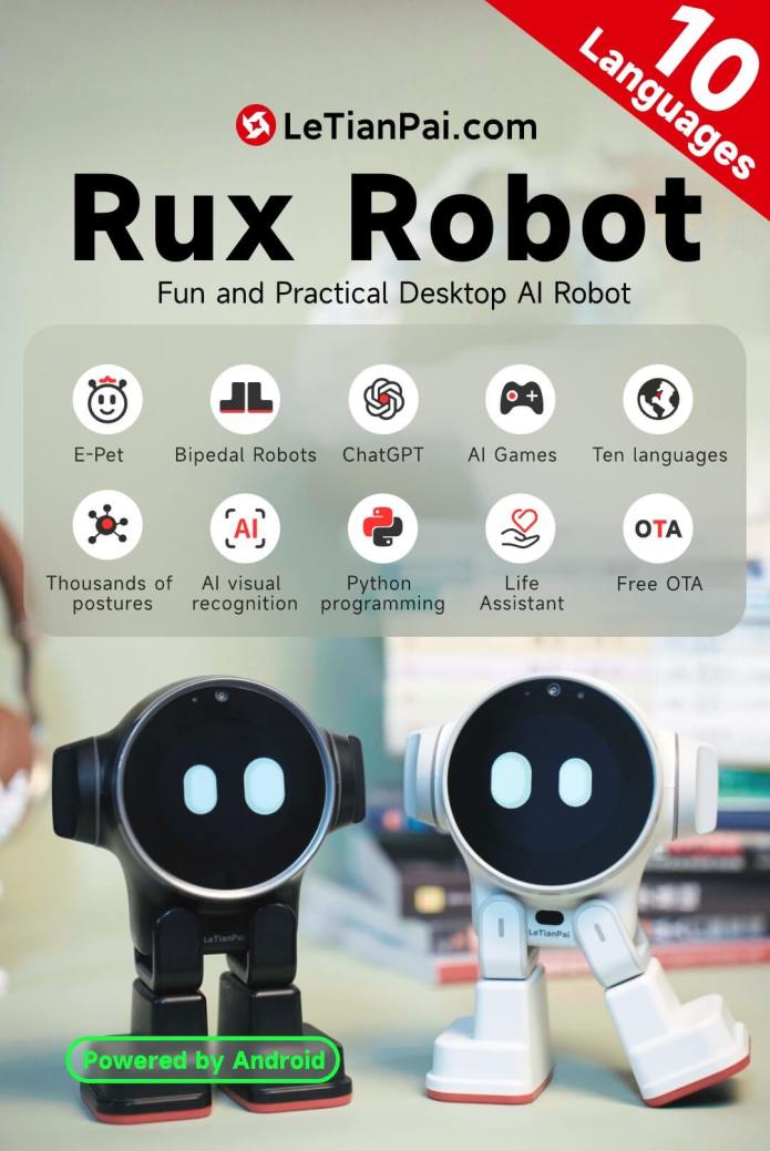Rux Robot ChatGTP Desktop AI Robot