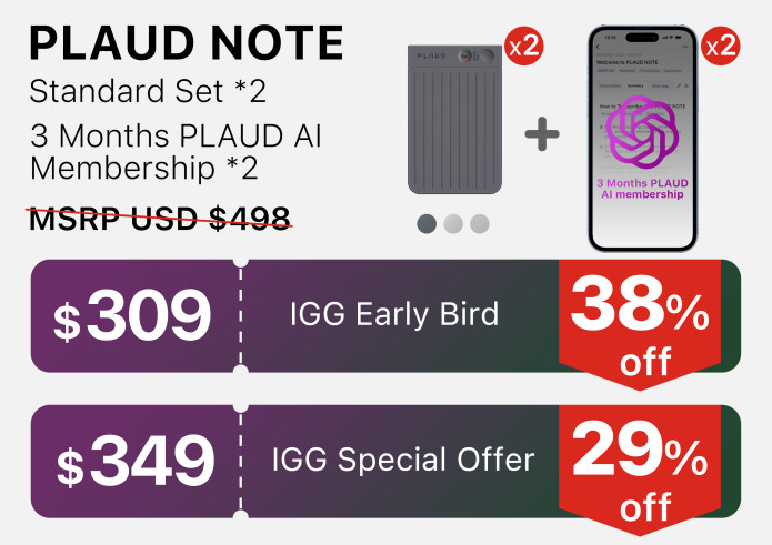 PLAUD NOTE: ChatGPT Empowered AI Voice Recorder | Indiegogo