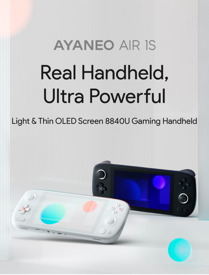 AYANEO AIR 1S: Light &Thin OLED AMD 8840U Handheld 