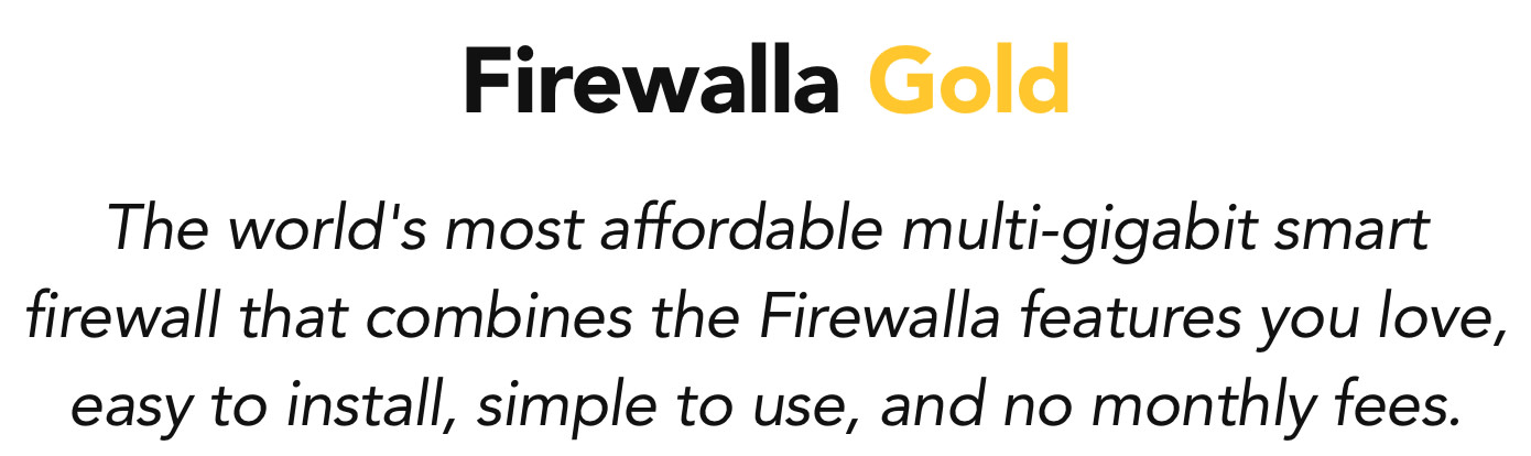 firewalla gold discount code