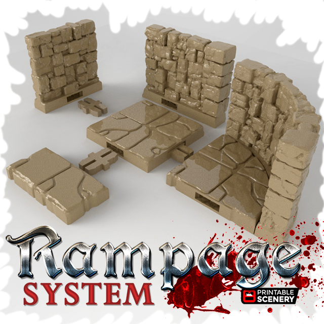 Track RAMPAGE 3D Printable Scenery Building System s Indiegogo 