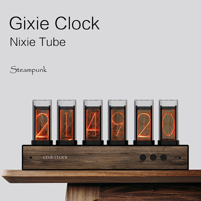 Track Gixie Clock:Most beautiful Nixie tube clock's Indiegogo