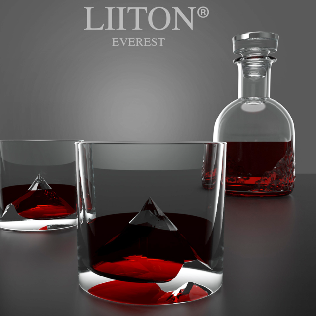 Track Everest Crystal Whiskey Glasses Chill Drinks in18s's Indiegogo