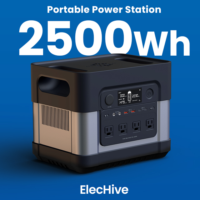 ElecHive 2500 Portable Power Station – ZERO BREEZE