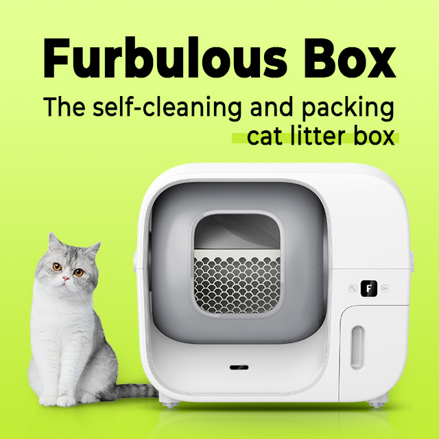 Track Furbulous: World's First Self-Pack Cat Litter Box's