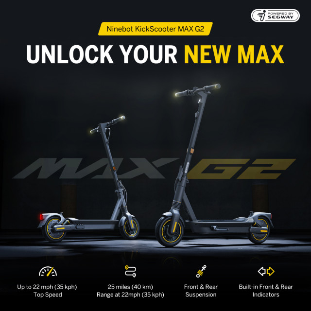 Track Ninebot KickScooter MAX G2: Unlock Your New MAX's Indiegogo campaign  on BackerTracker