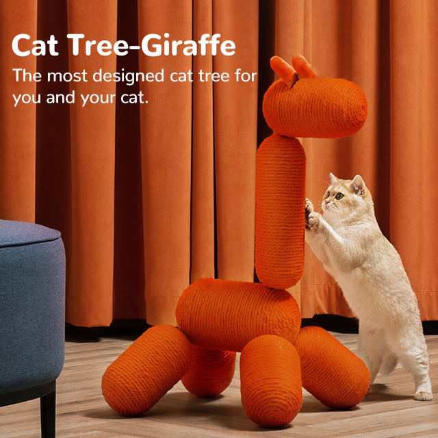 Track Felicette Unique Designed Giraffe Cat Tree's Indiegogo campaign on BackerTracker
